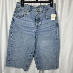 Free People We The Free Jam Session Relaxed Capris Jeans Women's Size 27 Blue